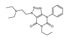 1-[2-(diethylamino)ethyl]-4-phenyl-6-propyltriazolo[4,5-d]pyrimidine-5,7-dione结构式