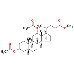 3α,12α-Diacetoxy-5β-cholan-24-oic acid methyl ester Structure