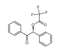 (S)-2-oxo-1,2-diphenylethyl 2,2,2-trifluoroacetate结构式