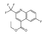 4-Quinolinecarboxylic acid, 6-fluoro-2-(trifluoromethyl)-, ethyl ester图片