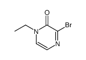 3-bromo-1-ethylpyrazine-2(1H)-one Structure