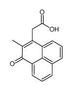 2-methyl-1-oxo-1H-phenalene-3-acetic acid structure