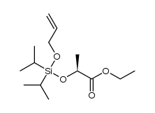 ethyl (2S)-2-{[(allyloxy)(diisopropyl)silyl]oxy}propanoate Structure