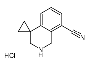 2',3'-dihydro-1'H-spiro[cyclopropane-1,4'-isoquinoline]-8'-carbonitrile hydrochloride结构式