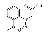 2-(2-methoxy-N-nitrosoanilino)acetic acid结构式