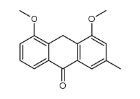 4,5-dimethoxy-2-methylanthracene-9(10H)-one Structure