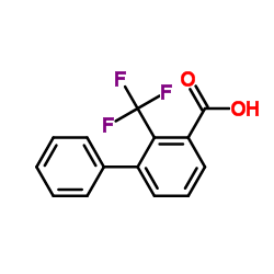 2-(Trifluoromethyl)-3-biphenylcarboxylic acid Structure
