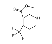 methyl (3R,4S)-4-(trifluoromethyl)piperidine-3-carboxylate Structure