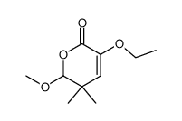 2H-Pyran-2-one,3-ethoxy-5,6-dihydro-6-methoxy-5,5-dimethyl-(9CI) picture