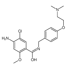 4-amino-5-chloro-N-[[4-[2-(dimethylamino)ethoxy]phenyl]methyl]-2-methoxybenzamide结构式