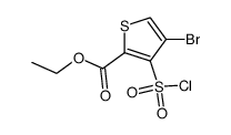 4-bromo-2-ethoxycarbonyl-thiophene-3-sulphonyl chloride Structure