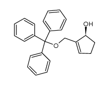 2-trityloxymethyl-cyclo-2-pentenol结构式