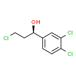(R)-3-CHLORO-1-(3,4-DICHLORO-PHENYL)-PROPAN-1-OL结构式