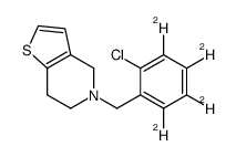 Ticlopidine-d4结构式