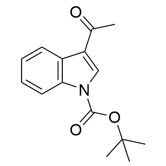 tert-Butyl3-acetyl-1H-indole-1-carboxylate Structure
