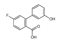 4-fluoro-2-(3-hydroxyphenyl)benzoic acid结构式