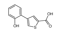 4-(2-hydroxyphenyl)thiophene-2-carboxylic acid structure