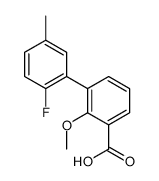 3-(2-fluoro-5-methylphenyl)-2-methoxybenzoic acid结构式