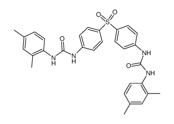 1,1'-(sulfonylbis(4,1-phenylene))bis(3-(2,4-dimethylphenyl)urea)结构式