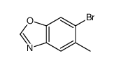 6-bromo-5-methyl-1,3-benzoxazole结构式