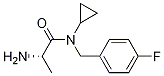 (S)-2-AMino-N-cyclopropyl-N-(4-fluoro-benzyl)-propionaMide结构式