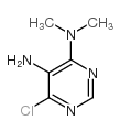 6-氯-N * 4 *,N * 4 *-二甲基-嘧啶-4,5-二胺结构式