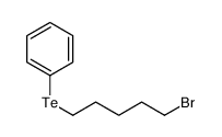 5-bromopentyltellanylbenzene Structure