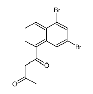 1-(5,7-dibromo-1-naphthalenyl)-1,3-butandione Structure