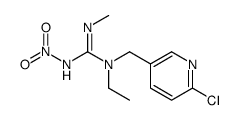 1-[(6-chloropyridin-3-yl)methyl]-1-ethyl-2-methyl-3-nitroguanidine Structure