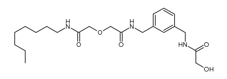 2-hydroxy-N-[3-({2-[2-(octylamino)-2-oxoethoxy]acetamido}methyl)benzyl]acetamide Structure