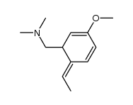 (E)-2-methoxy-5-ethylidene-6-(dimethylamino)methyl-1,3-cyclohexadiene Structure