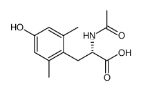 (S)-N-acetyl-2,6-dimethyltyrosine Structure