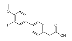 2-(3'-FLUORO-4'-METHOXY-[1,1'-BIPHENYL]-4-YL)ACETIC ACID结构式