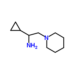 (1-Cyclopropyl-2-piperidin-1-ylethyl)amine Structure