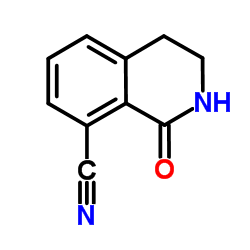 1-Oxo-1,2,3,4-tetrahydro-8-isoquinolinecarbonitrile Structure