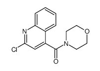 2-CHLORO-4-(MORPHOLIN-4-YLCARBONYL)QUINOLINE Structure