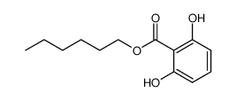 2,6-Dihydroxybenzoic acid hexyl ester Structure