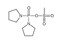 dipyrrolidin-1-ylphosphoryl methanesulfonate结构式