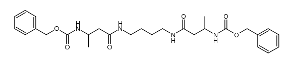 N1,N4-bis[3-[(carbobenzyloxy)amino]butyryl]-1,4-diaminobutane Structure