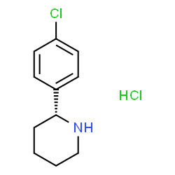 (R)-2-(4-Chlorophenyl)piperidine hydrochloride structure