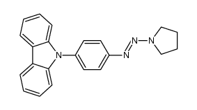 9-{4-[2-(pyrrolidin-1-yl)diazen-1-yl]phenyl}-9H-carbazole Structure