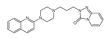 2-(3-(4-(2-quinolyl))-1-piperazinyl)propyl-1,2,4-triazolo(4,3-a)pyridin-3(2H)-one structure