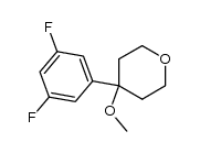 4-(3,5-difluorophenyl)-4-methoxy-3,4,5,6-tetrahydro-2H-pyran Structure