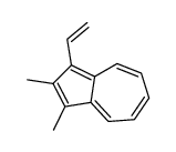 1-ethenyl-2,3-dimethylazulene结构式