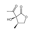 2(3H)-Furanone, 3-acetyldihydro-3-hydroxy-4-methyl-, (3S,4R)- (9CI) structure