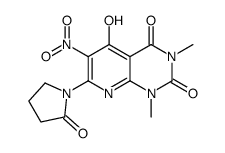 1,3-dimethyl-6-nitro-7-(2-oxopyrrolidin-1-yl)-8H-pyrido[2,3-d]pyrimidine-2,4,5-trione Structure