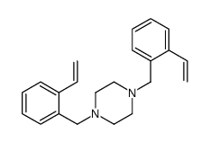 1,4-bis[(2-ethenylphenyl)methyl]piperazine Structure