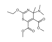 4-dimethylamino-2-ethoxy-4-methyl-4H-1,3-thiazine-5,6-dicarboxylate de methyle结构式