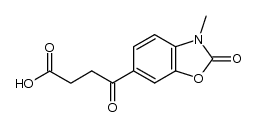 4-oxo-4-(3-methyl-2(3H)-benzoxazolon-6-yl)butyric acid结构式