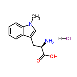 1-Methyl-D-tryptophan hydrochloride (1:1) structure